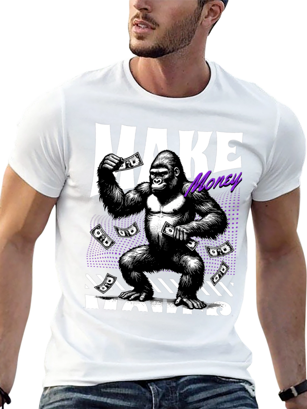 Make Money Moves Gorilla Graphic Tee