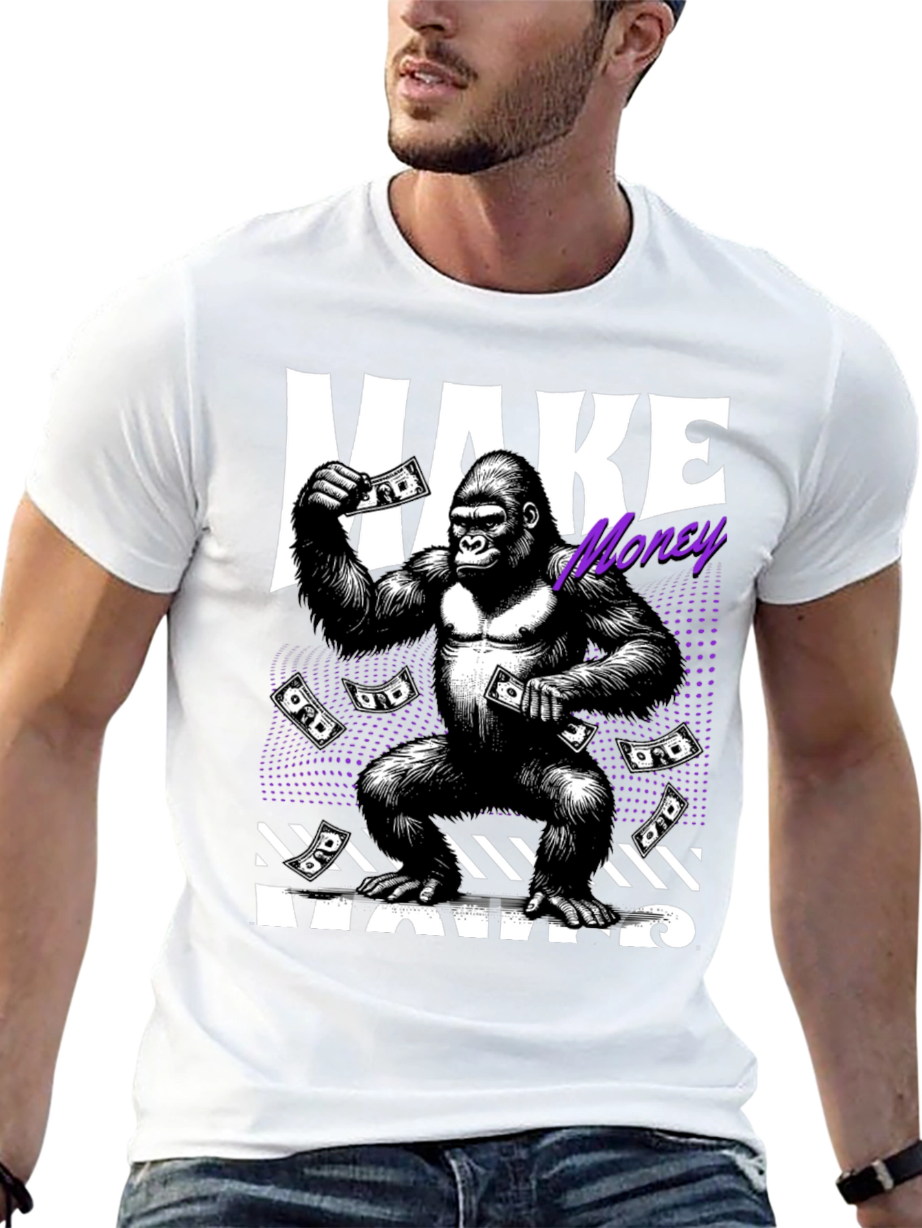 Make Money Moves Gorilla Graphic Tee