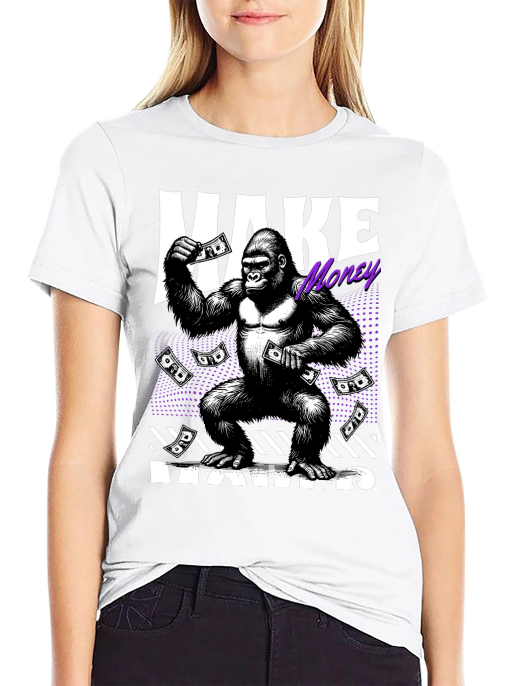 Make Money Moves Gorilla Graphic Tee