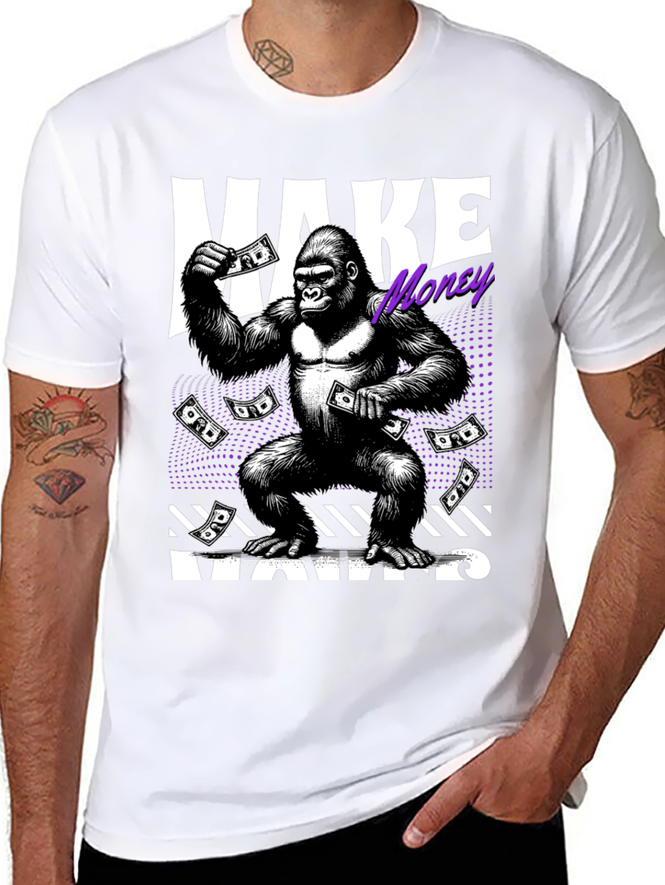 Make Money Moves Gorilla Graphic Tee