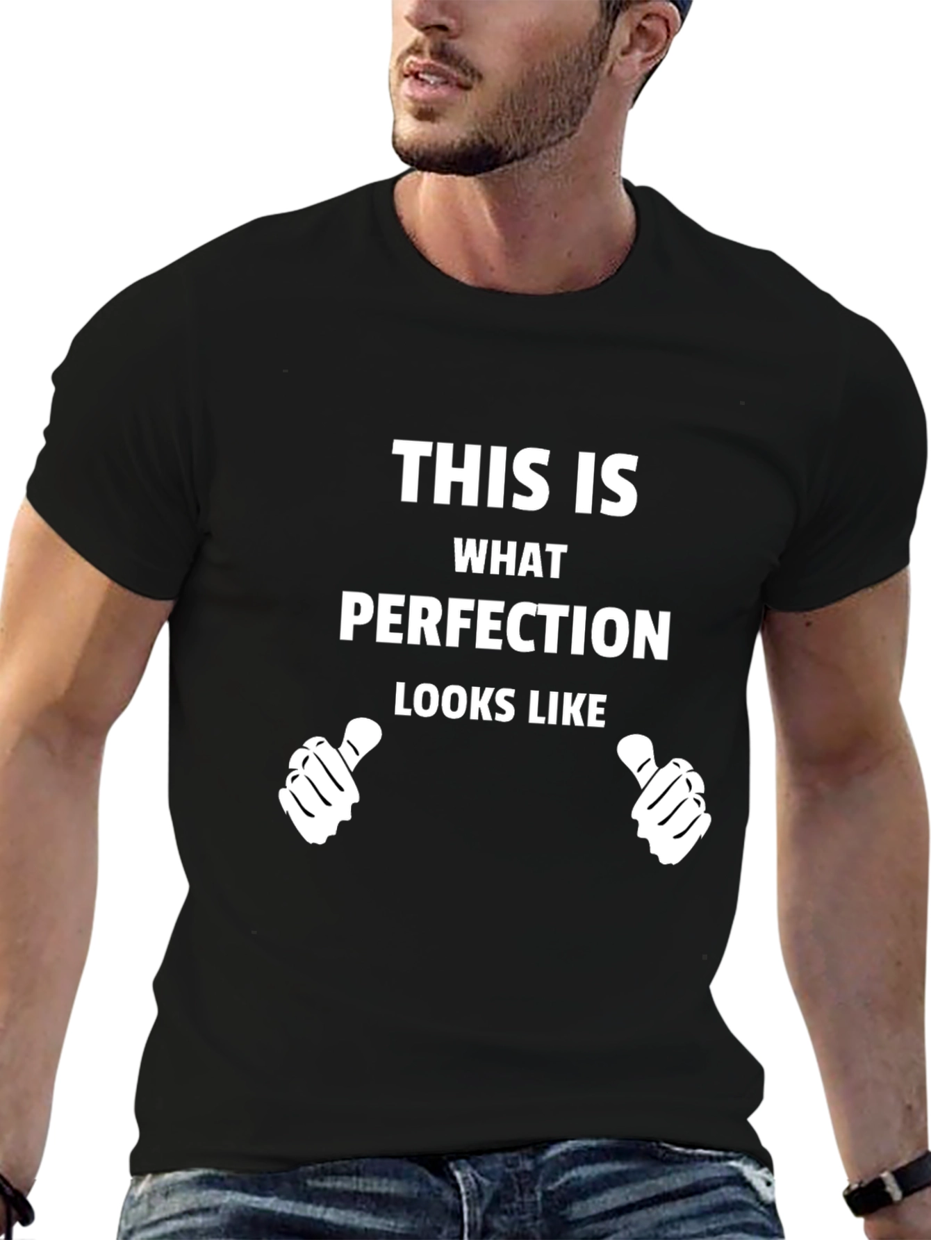 Perfection Graphic Tee - Novelty T-Shirt