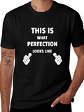 Perfection Graphic Tee - Novelty T-Shirt