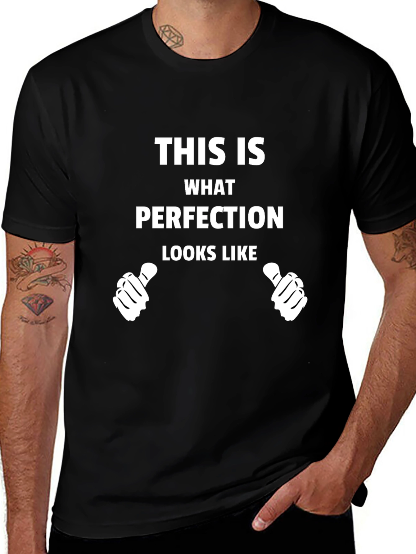 Perfection Graphic Tee - Novelty T-Shirt