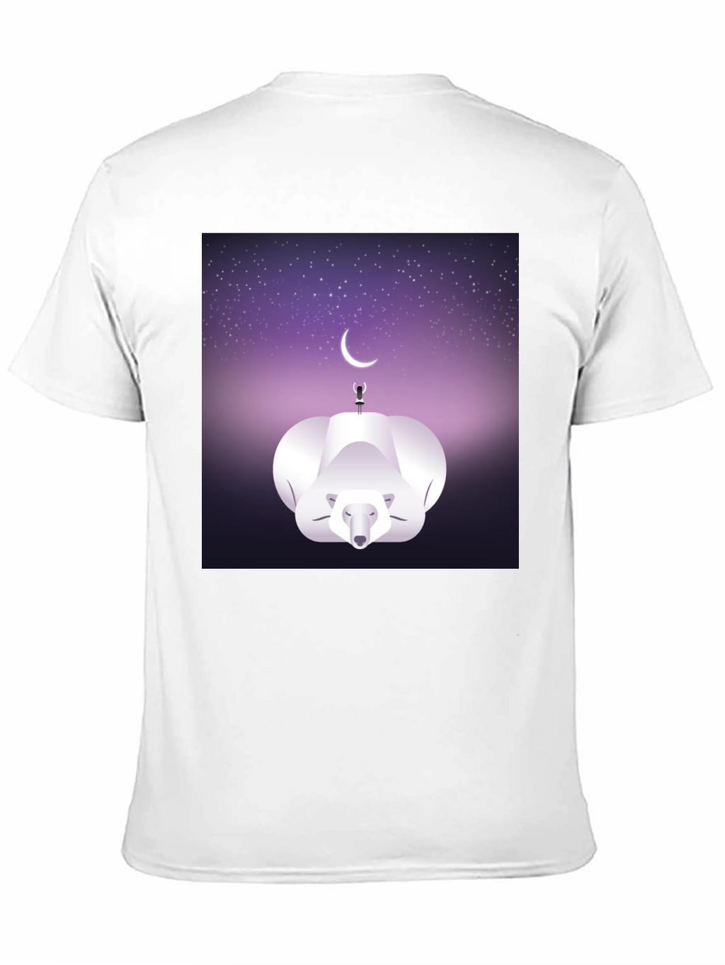 Celestial Polar Bear Graphic Tee