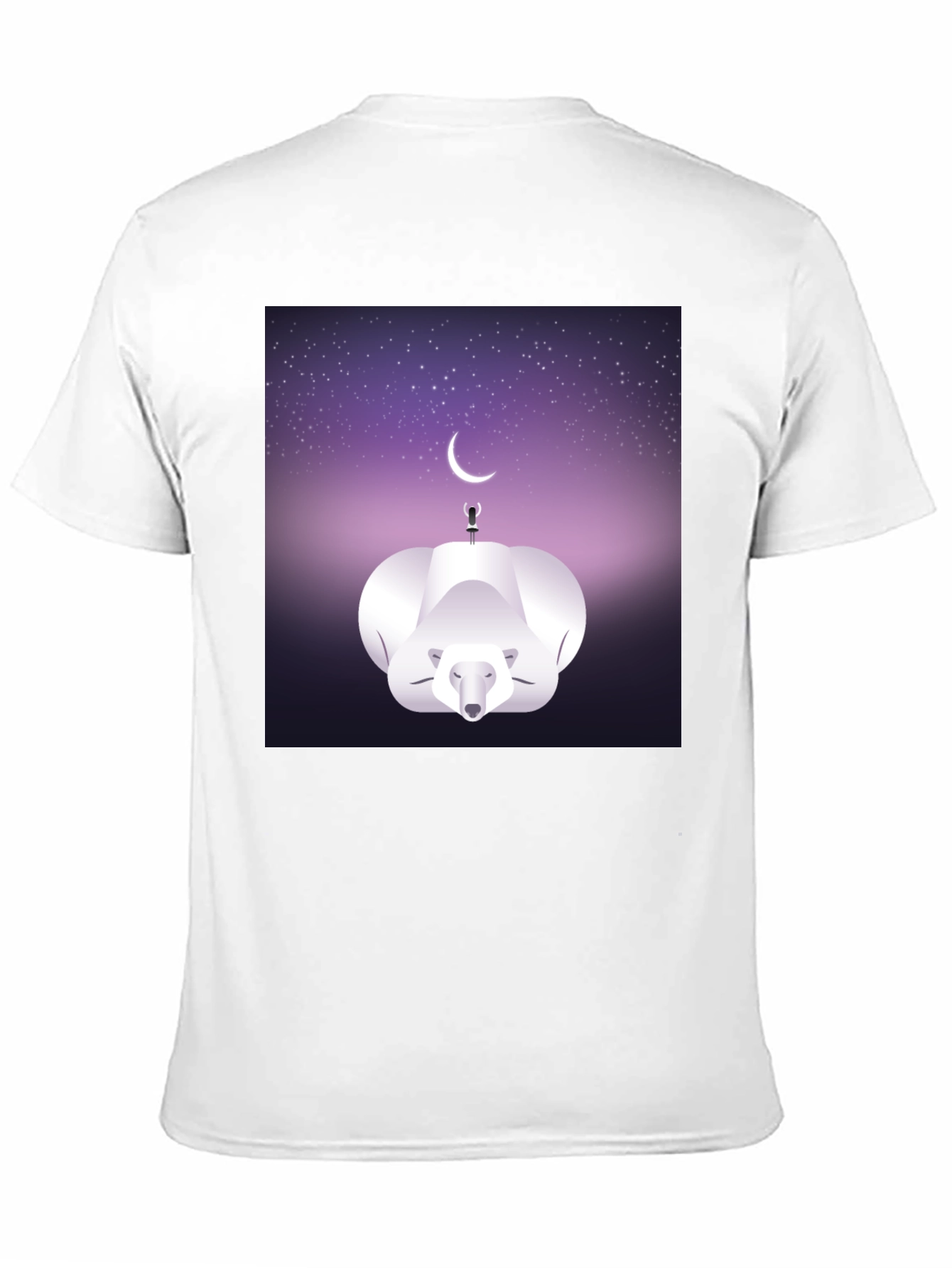 Celestial Polar Bear Graphic Tee