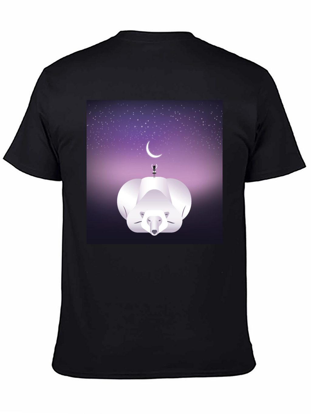 Celestial Polar Bear Graphic Tee