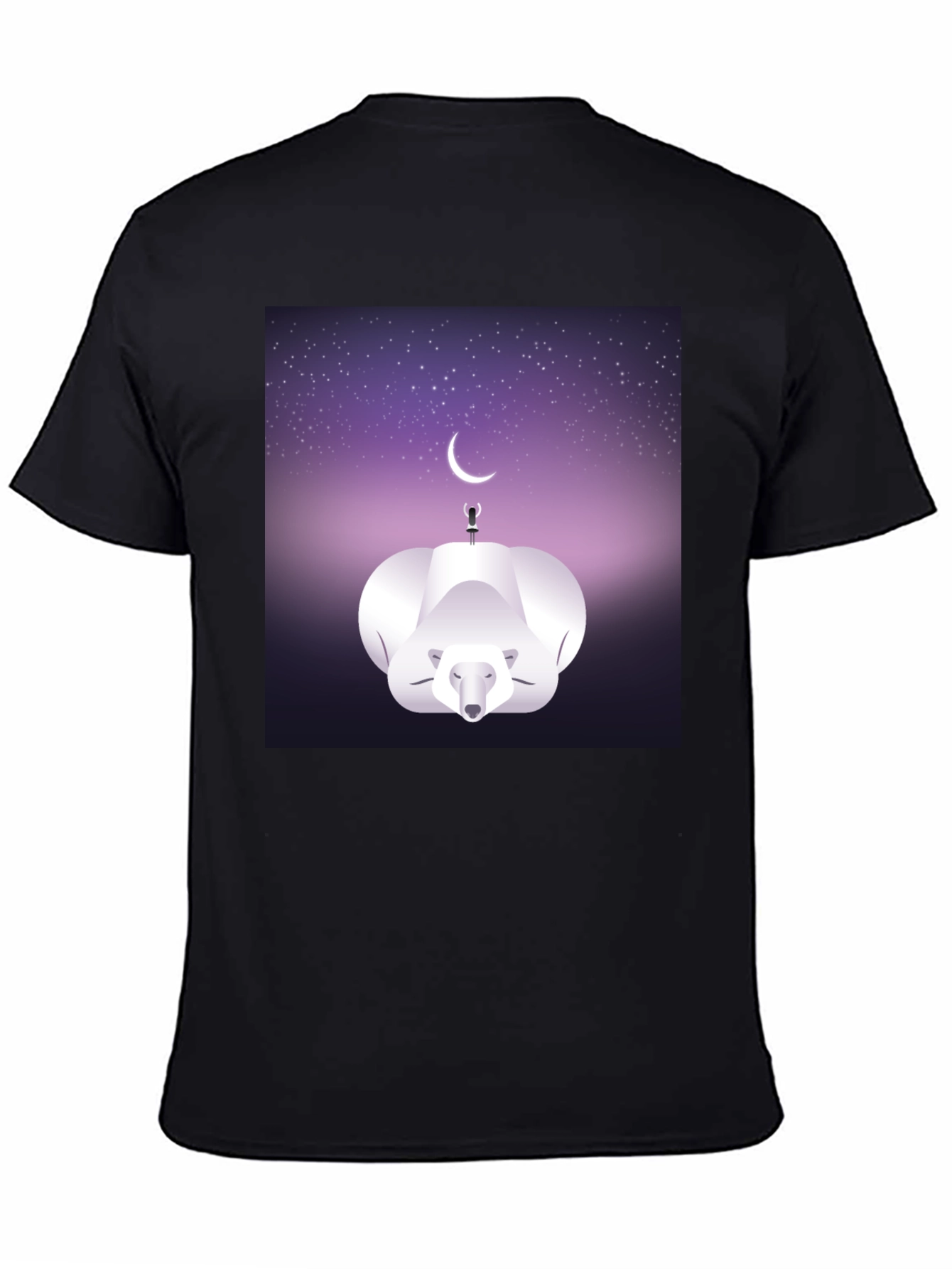 Celestial Polar Bear Graphic Tee