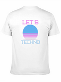 Retro Lets Techno T-Shirt - 80s Inspired Design