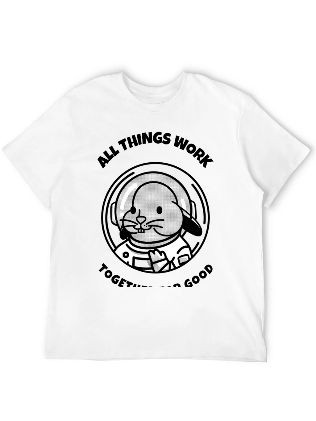 Bunny Astronaut T-Shirt - All Things Work Together