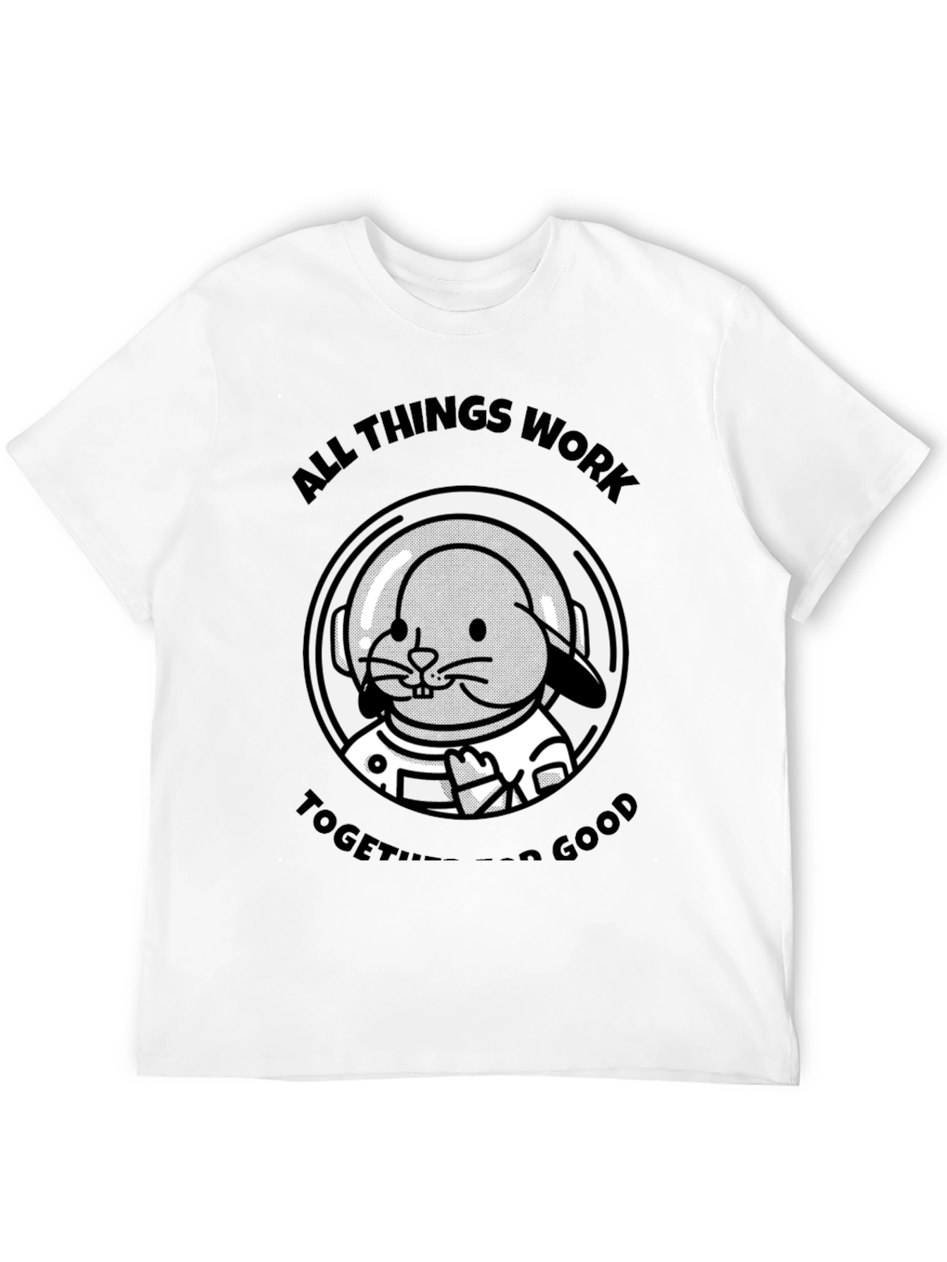 Bunny Astronaut T-Shirt - All Things Work Together