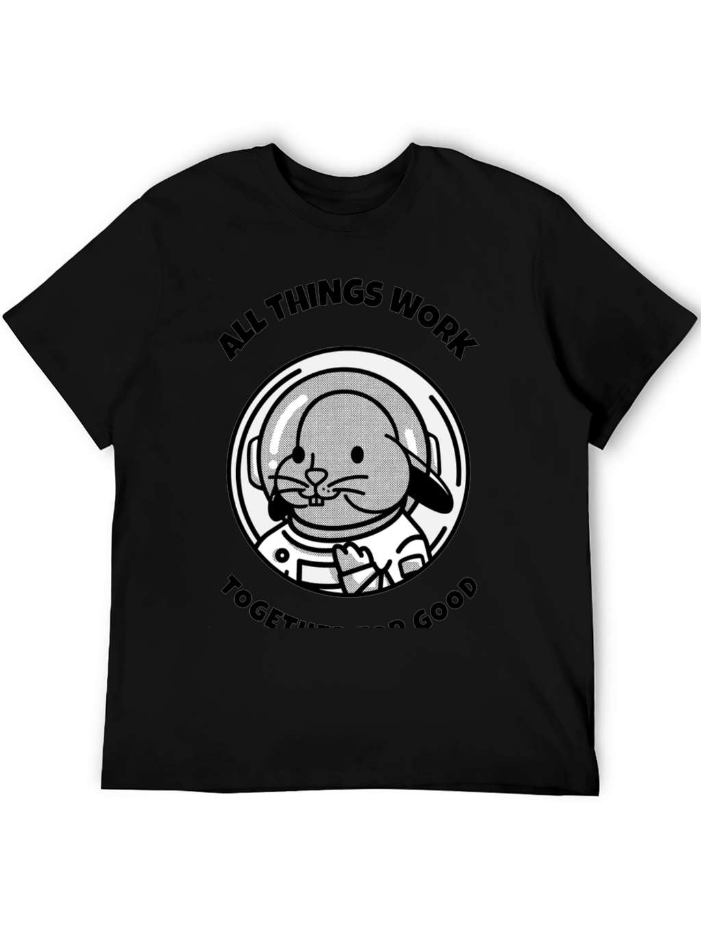Bunny Astronaut T-Shirt - All Things Work Together