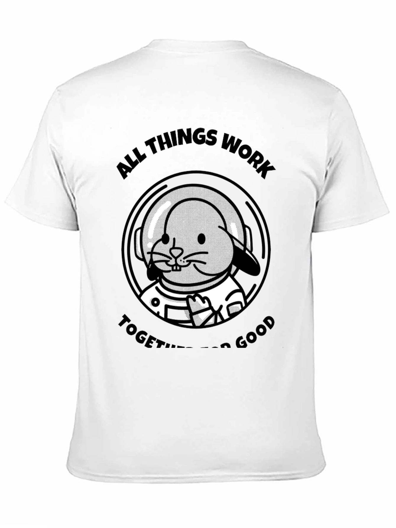 Bunny Astronaut T-Shirt - All Things Work Together