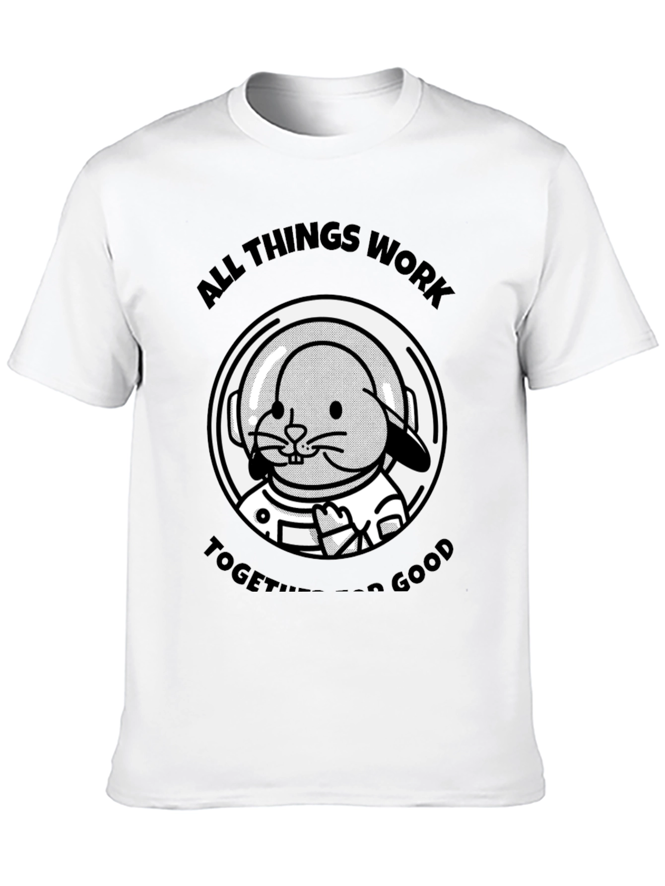 Bunny Astronaut T-Shirt - All Things Work Together