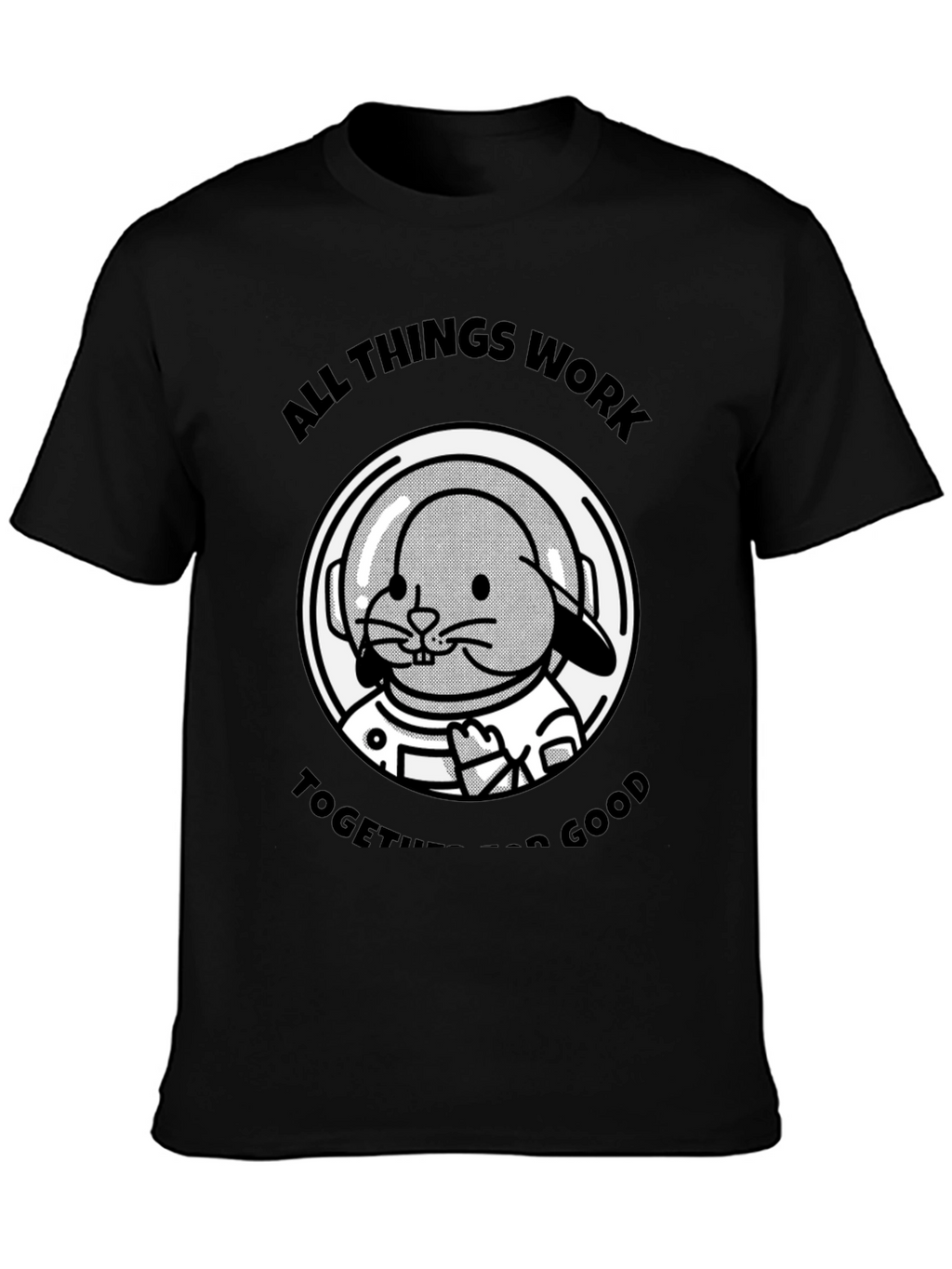 Bunny Astronaut T-Shirt - All Things Work Together