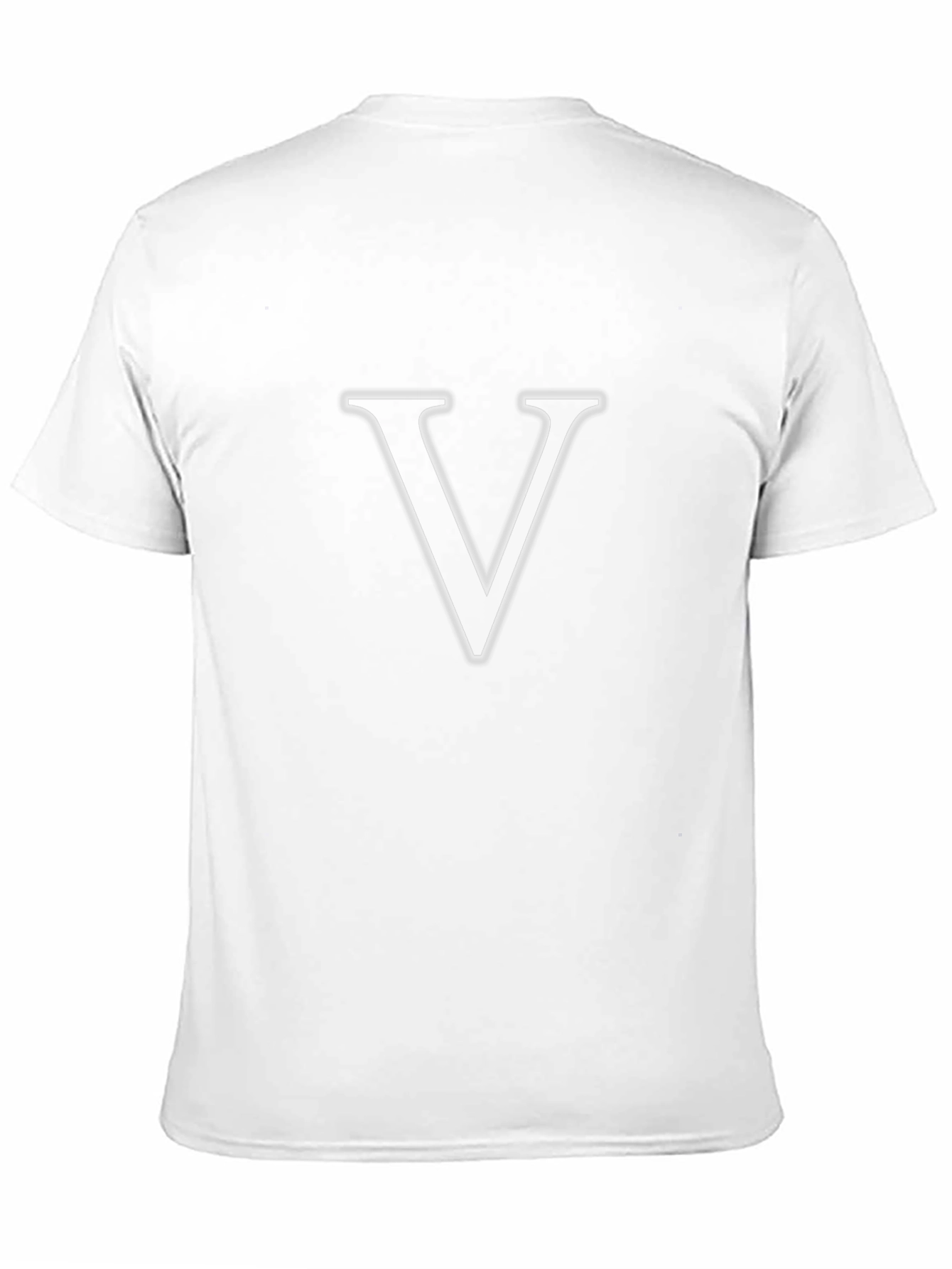 Letter V T-Shirt - Bold Graphic Tee