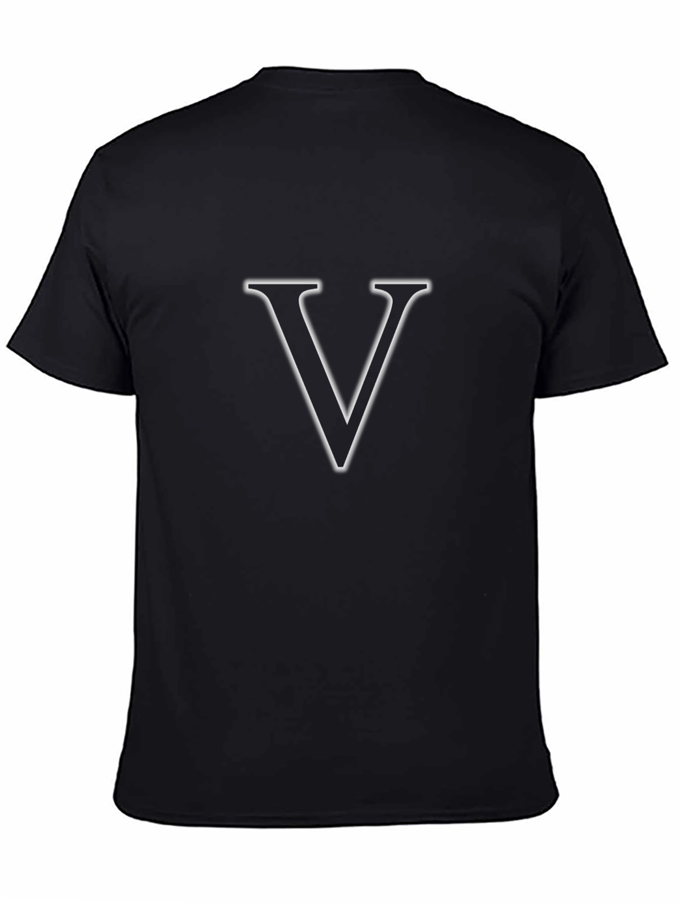 Letter V T-Shirt - Bold Graphic Tee