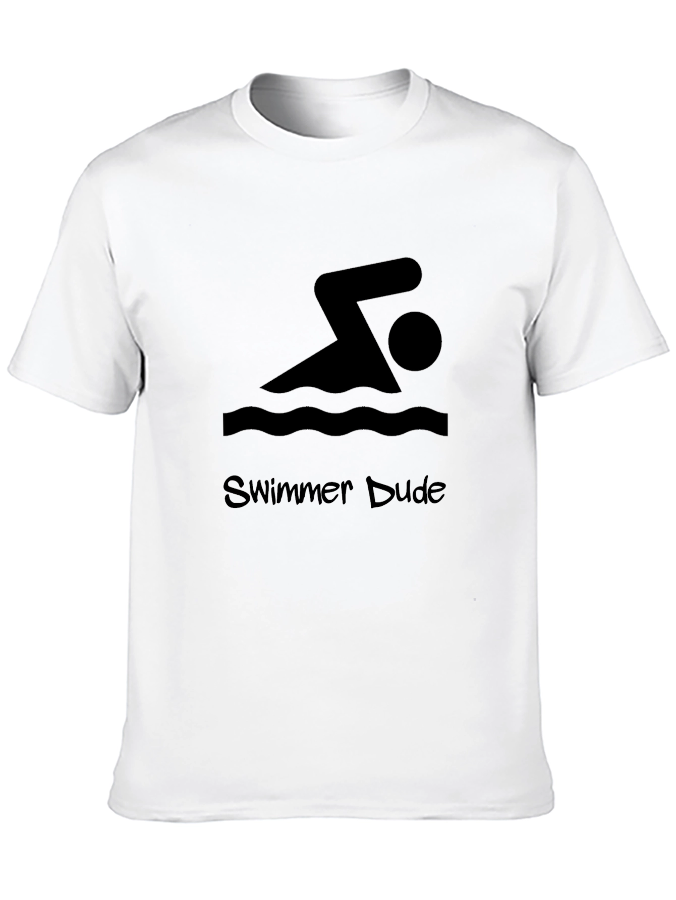 Swimmer Dude Black Graphic Tee