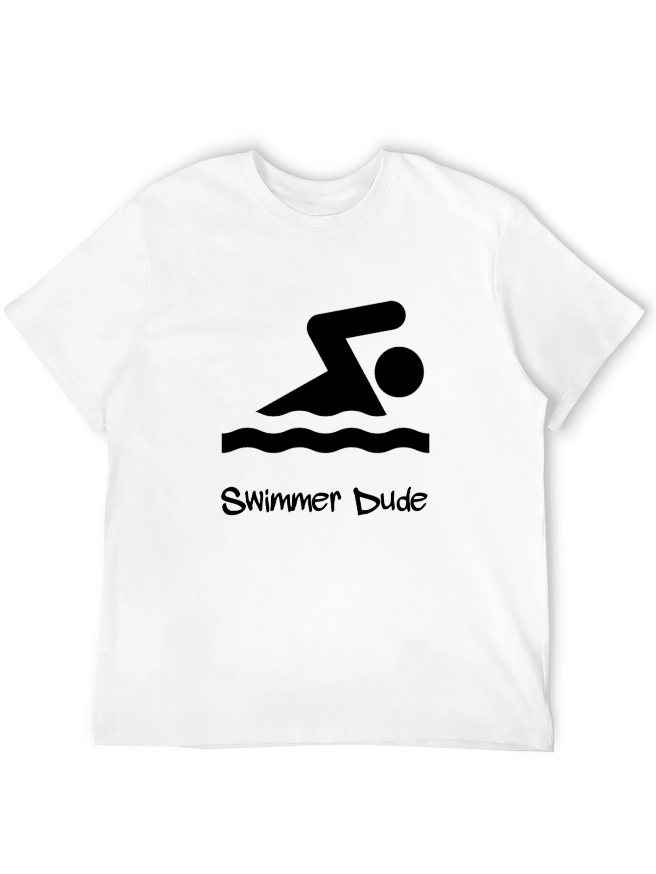Swimmer Dude Black Graphic Tee