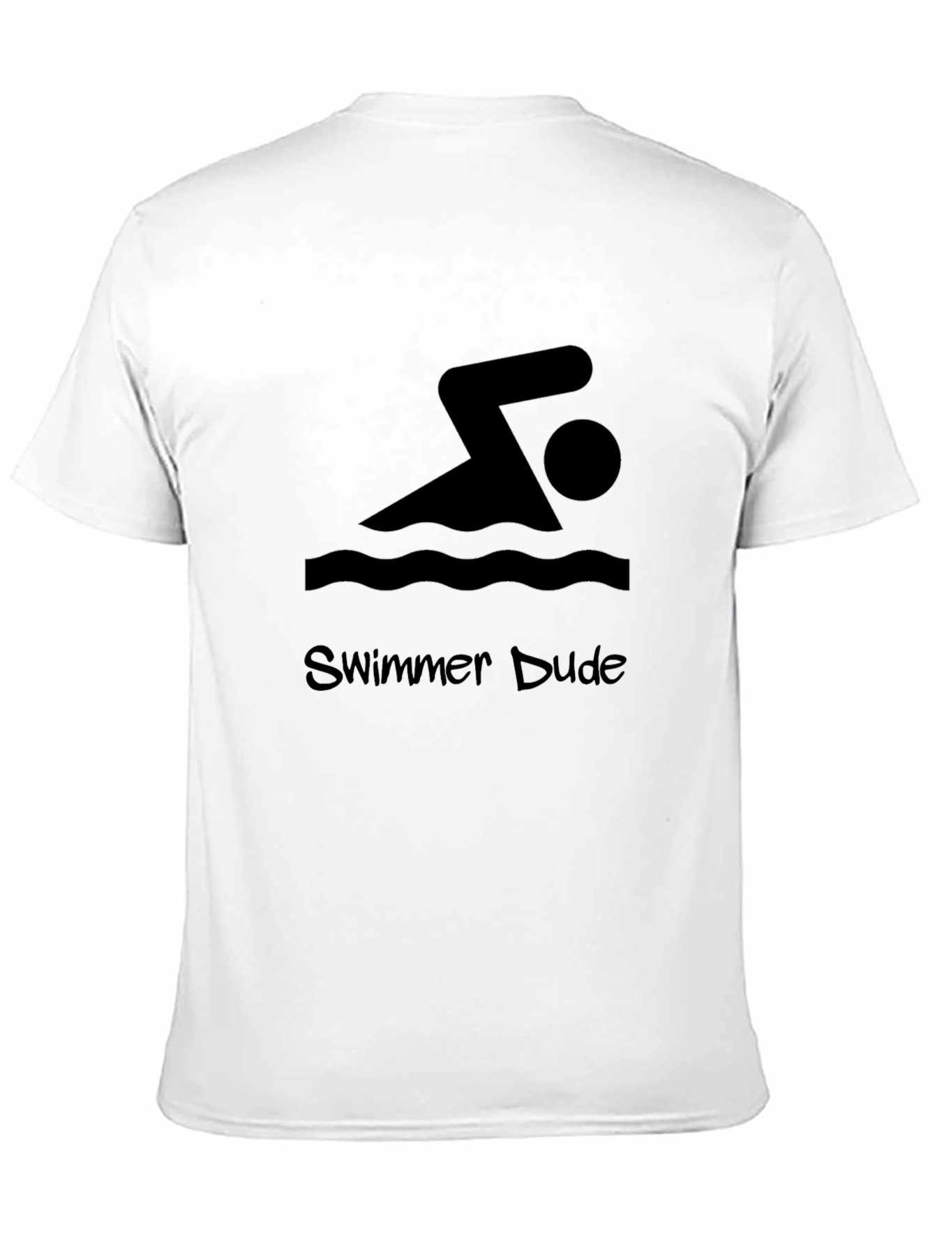 Swimmer Dude Black Graphic Tee