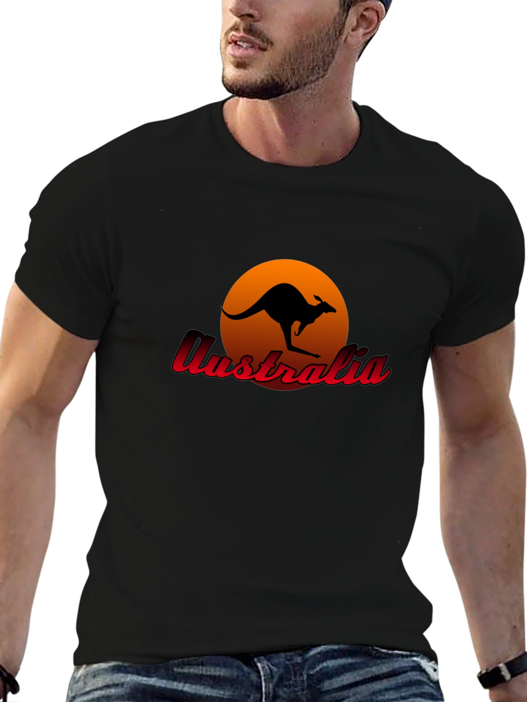 Australia Kangaroo Sunset T-Shirt
