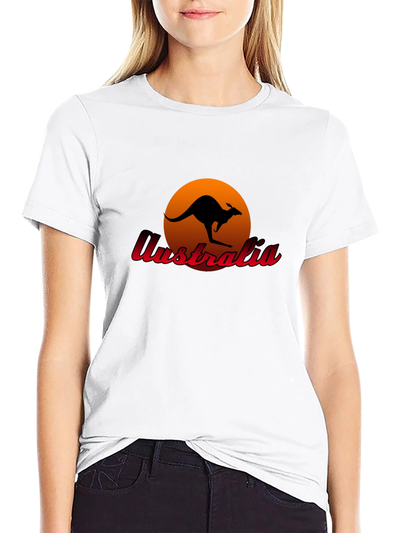 Australia Kangaroo Sunset T-Shirt