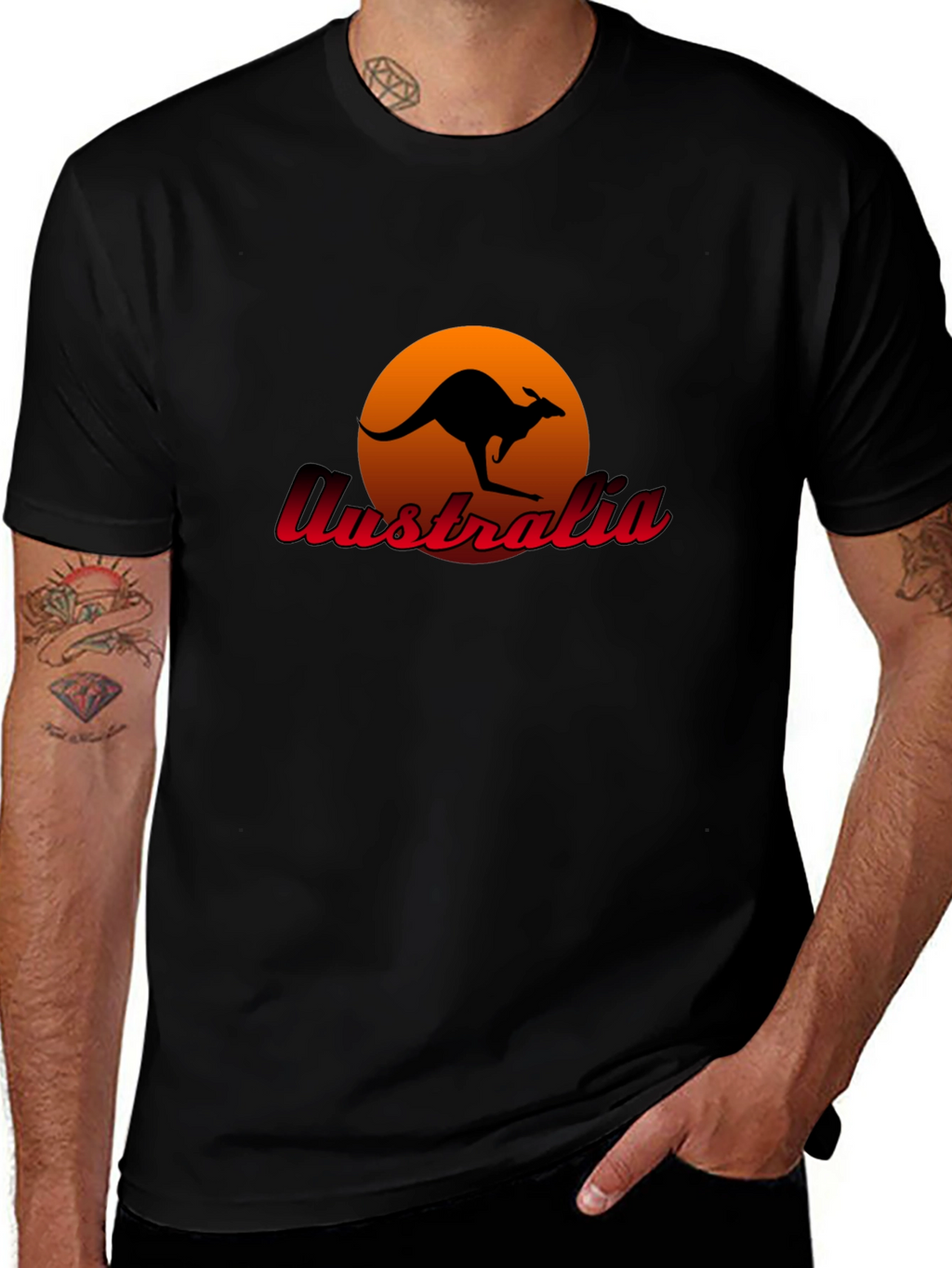 Australia Kangaroo Sunset T-Shirt