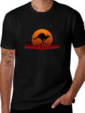 Australia Kangaroo Sunset T-Shirt