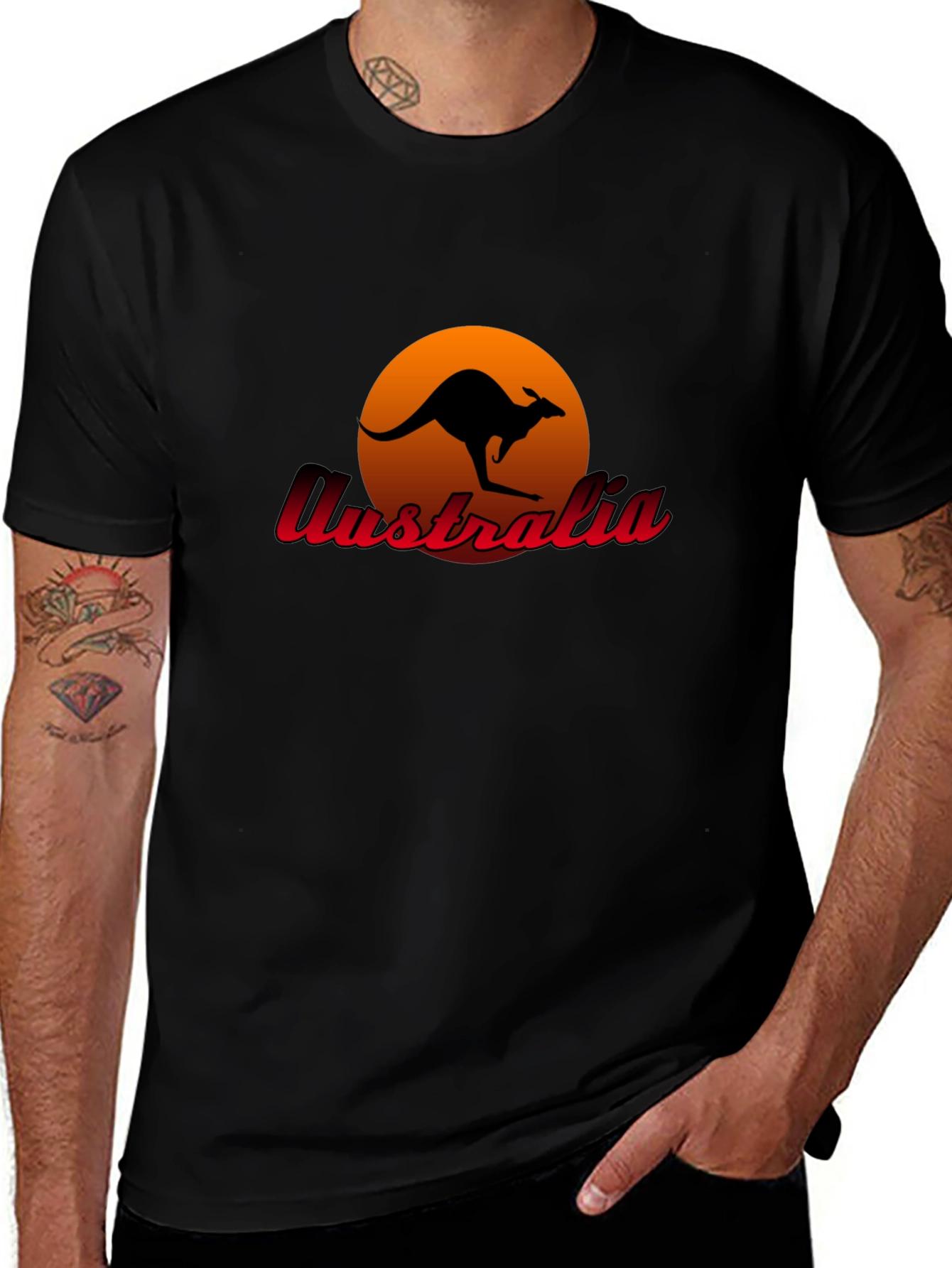 Australia Kangaroo Sunset T-Shirt