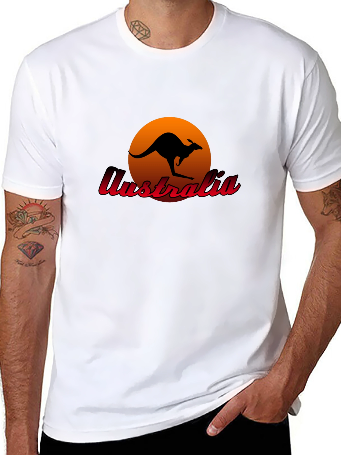 Australia Kangaroo Sunset T-Shirt