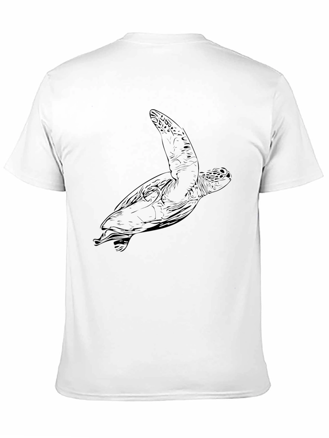 Sea Turtle Graphic Tee - Black