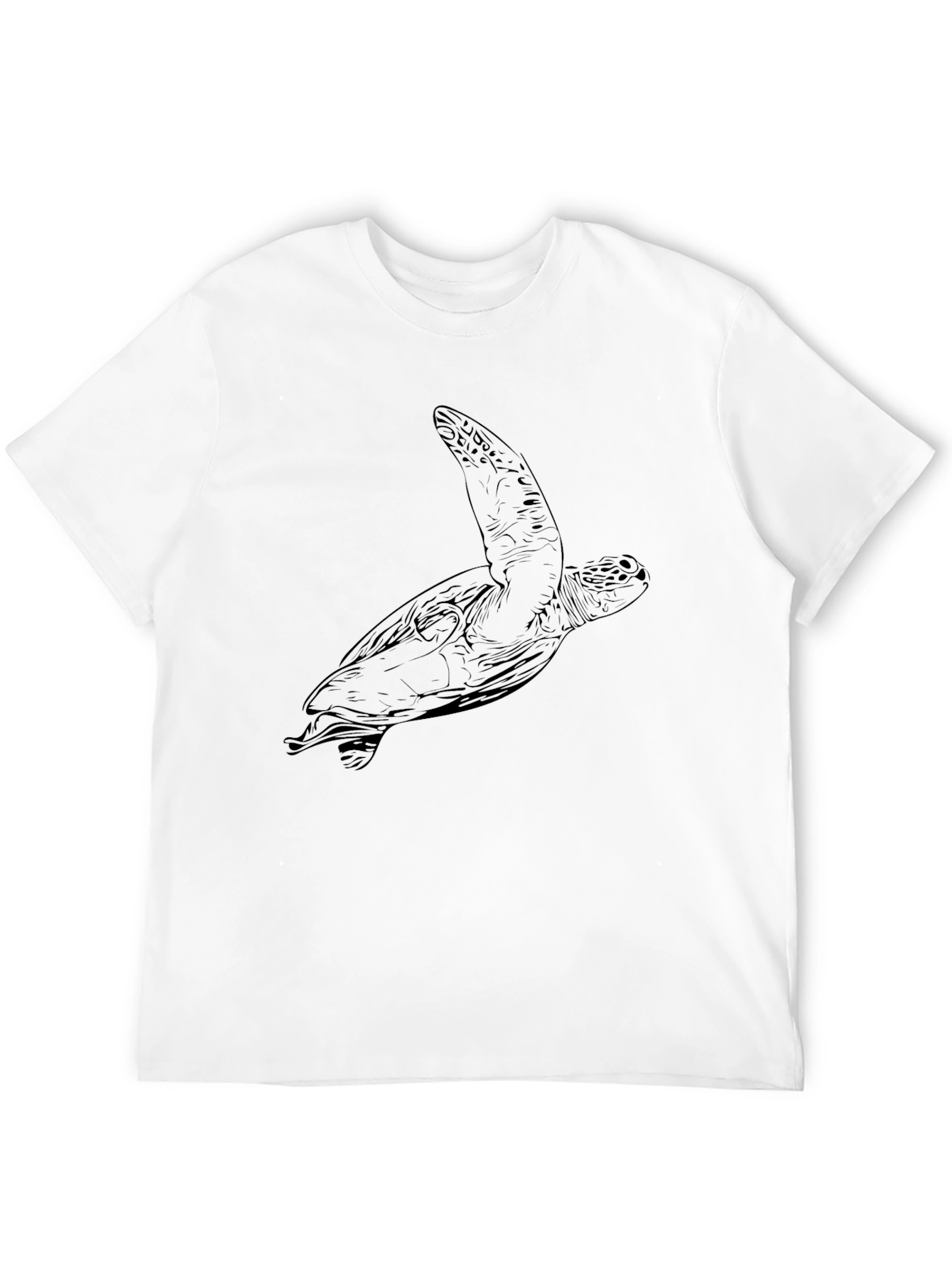 Sea Turtle Graphic Tee - Black