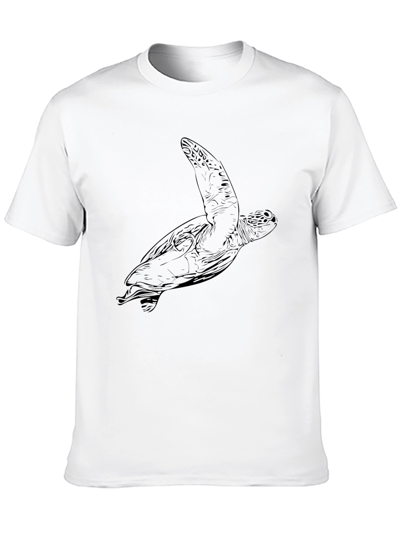 Sea Turtle Graphic Tee - Black