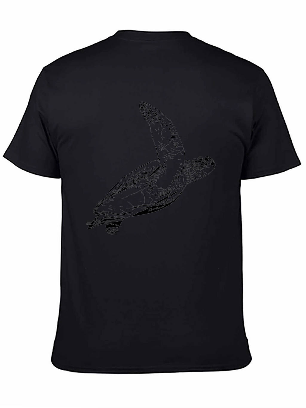 Sea Turtle Graphic Tee - Black