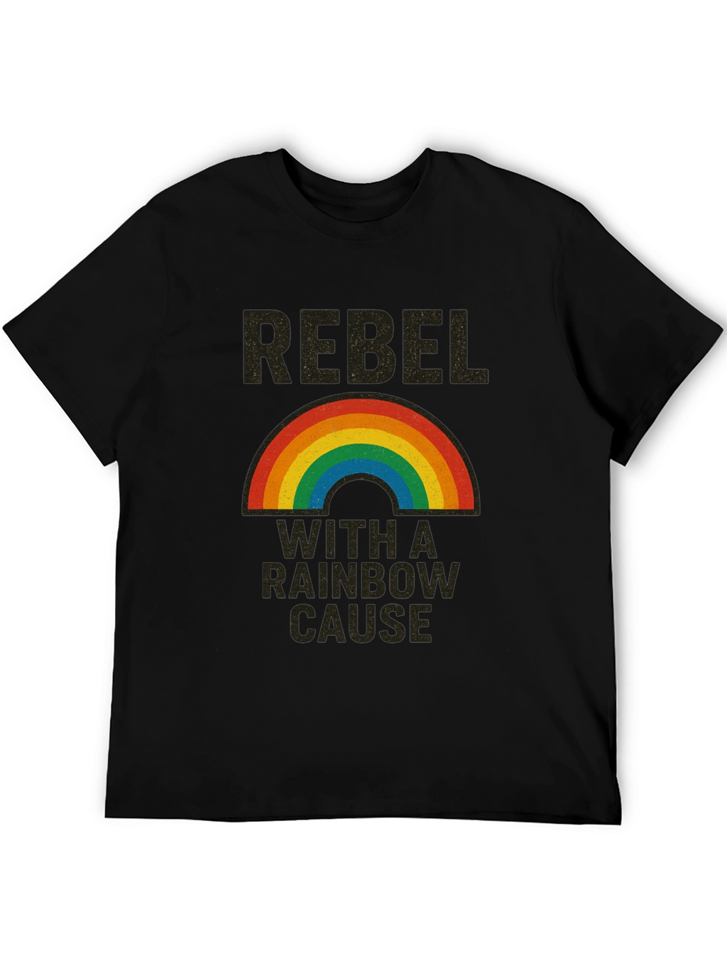 Rebel With a Rainbow Cause Graphic T-Shirt