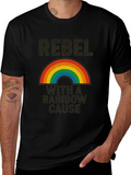 Rebel With a Rainbow Cause Graphic T-Shirt