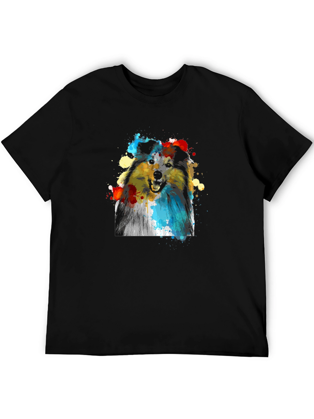 Dog Art Print T-Shirt - Stylish Canine Graphic Tee