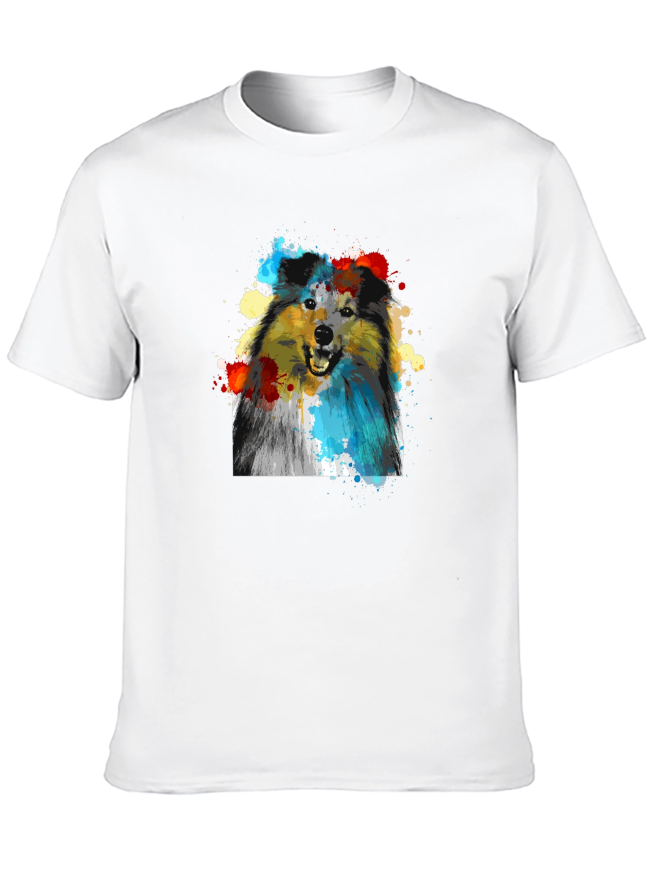 Dog Art Print T-Shirt - Stylish Canine Graphic Tee