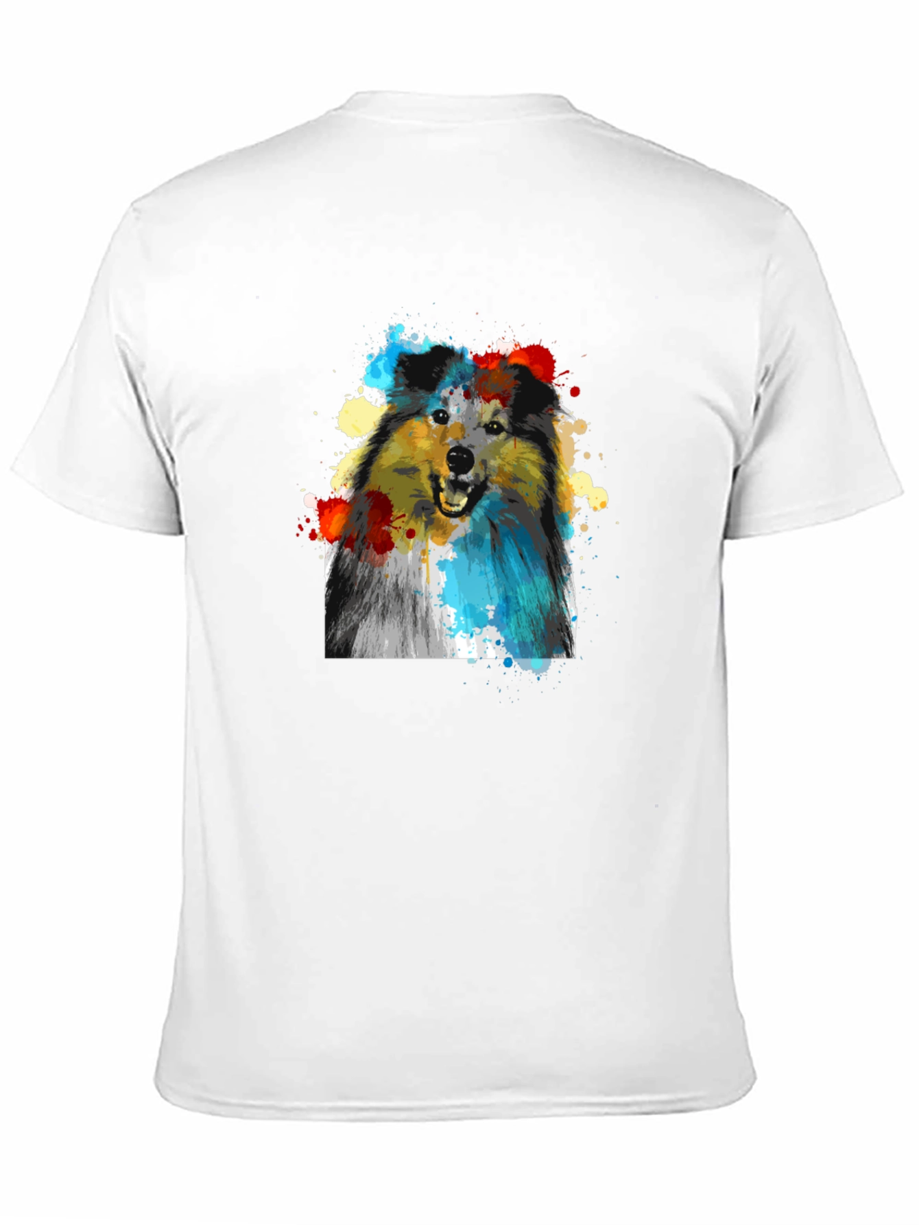 Dog Art Print T-Shirt - Stylish Canine Graphic Tee