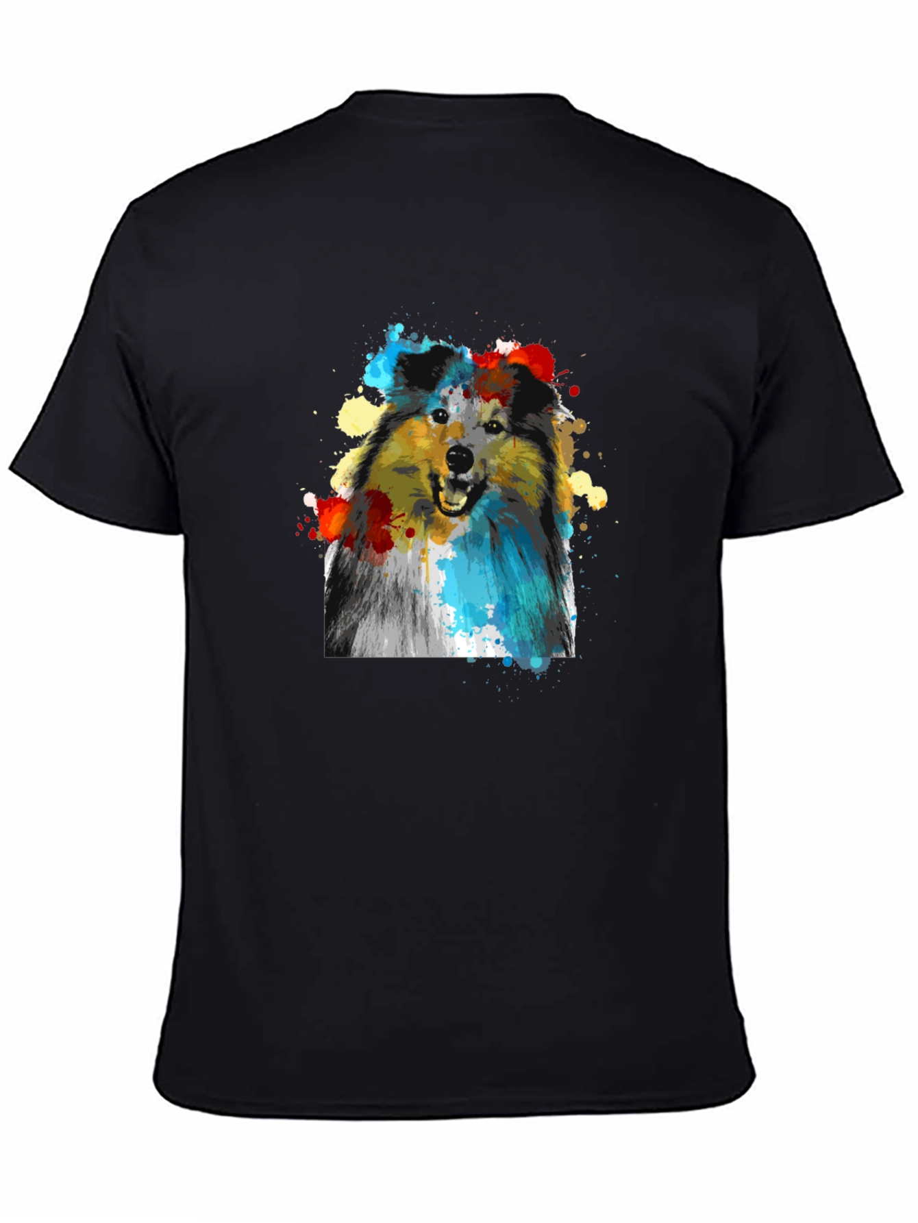 Dog Art Print T-Shirt - Stylish Canine Graphic Tee