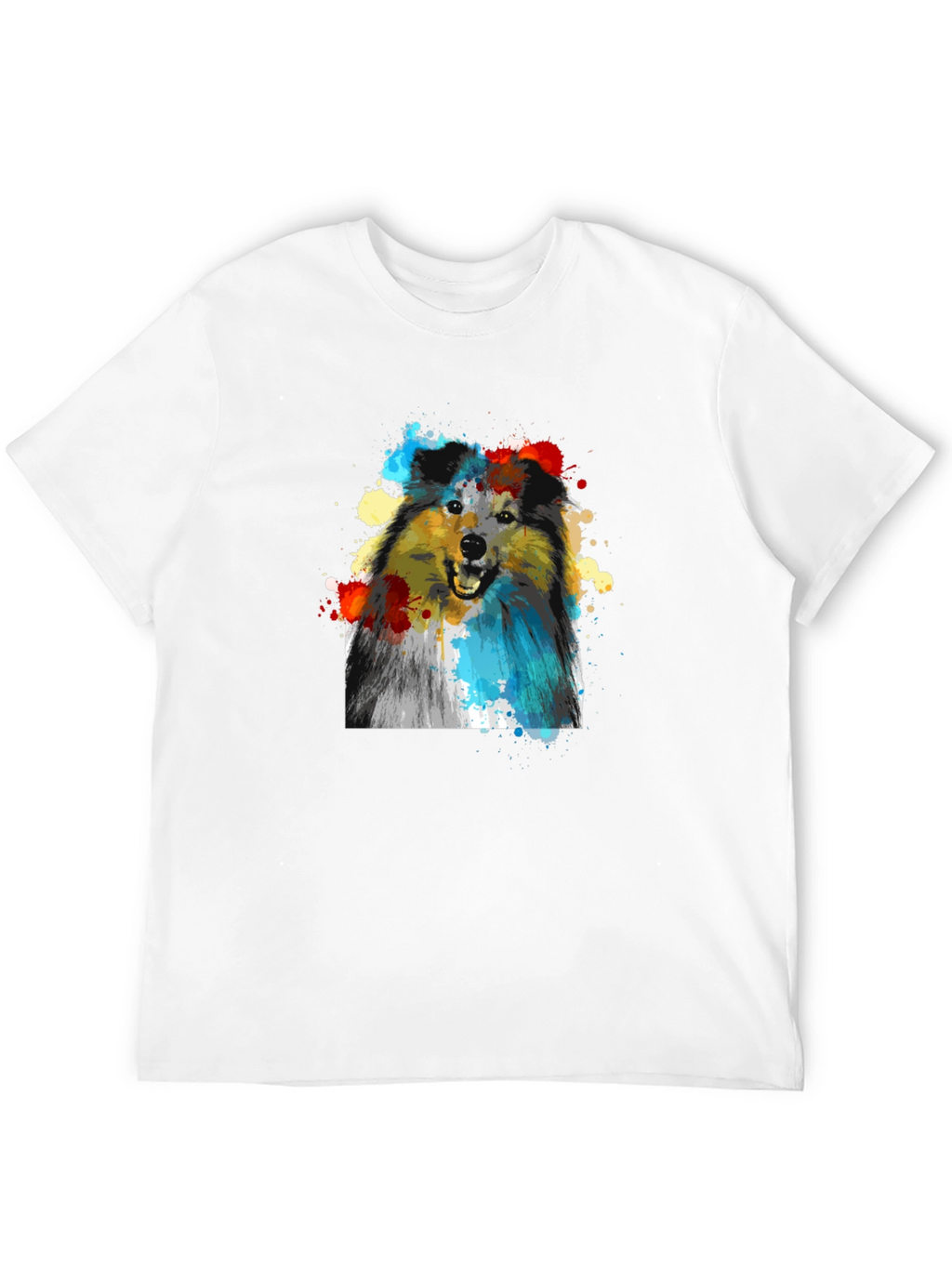 Dog Art Print T-Shirt - Stylish Canine Graphic Tee