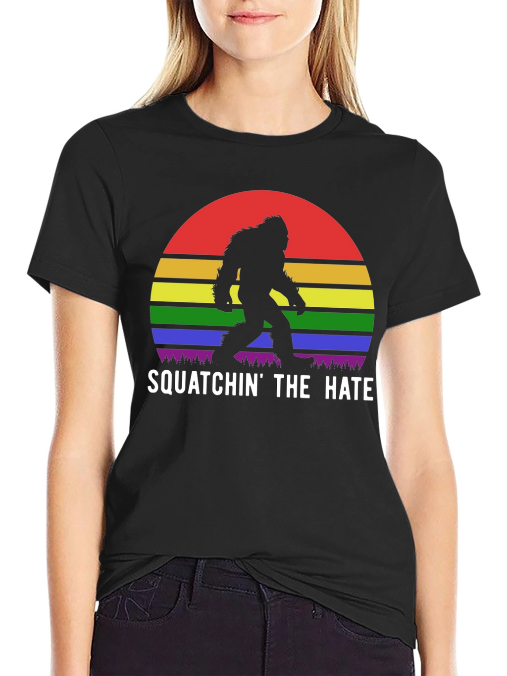 Squatchin the Hate Pride T-Shirt