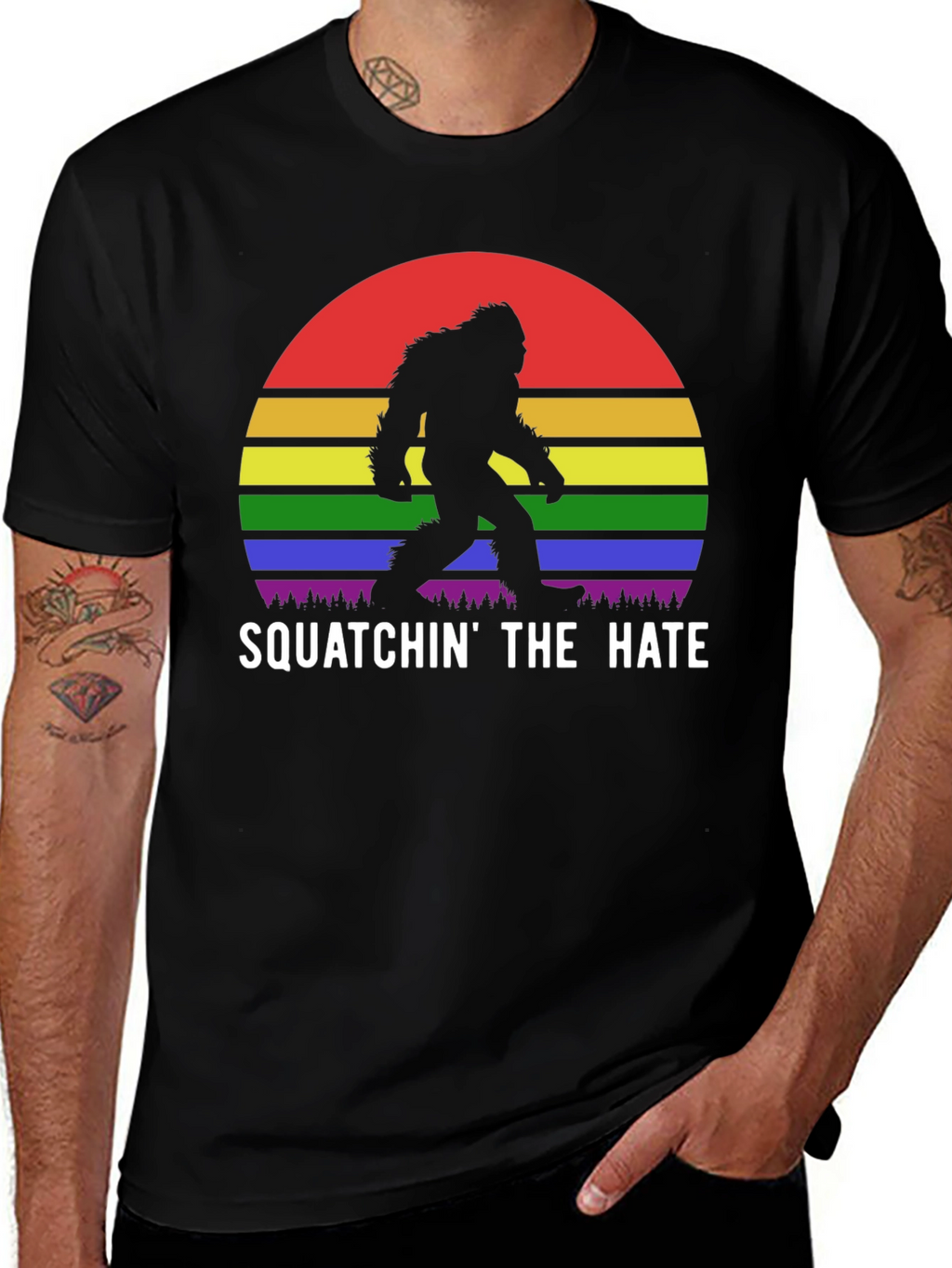 Squatchin the Hate Pride T-Shirt