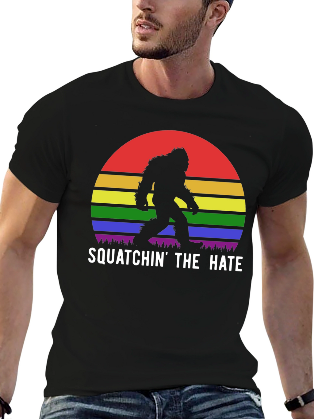Squatchin the Hate Pride T-Shirt