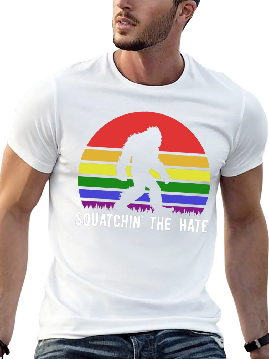 Squatchin the Hate Pride T-Shirt