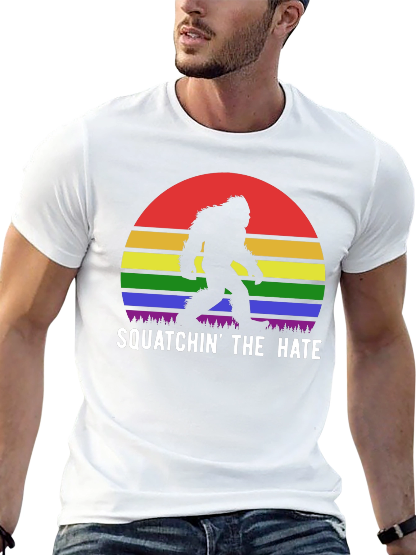 Squatchin the Hate Pride T-Shirt
