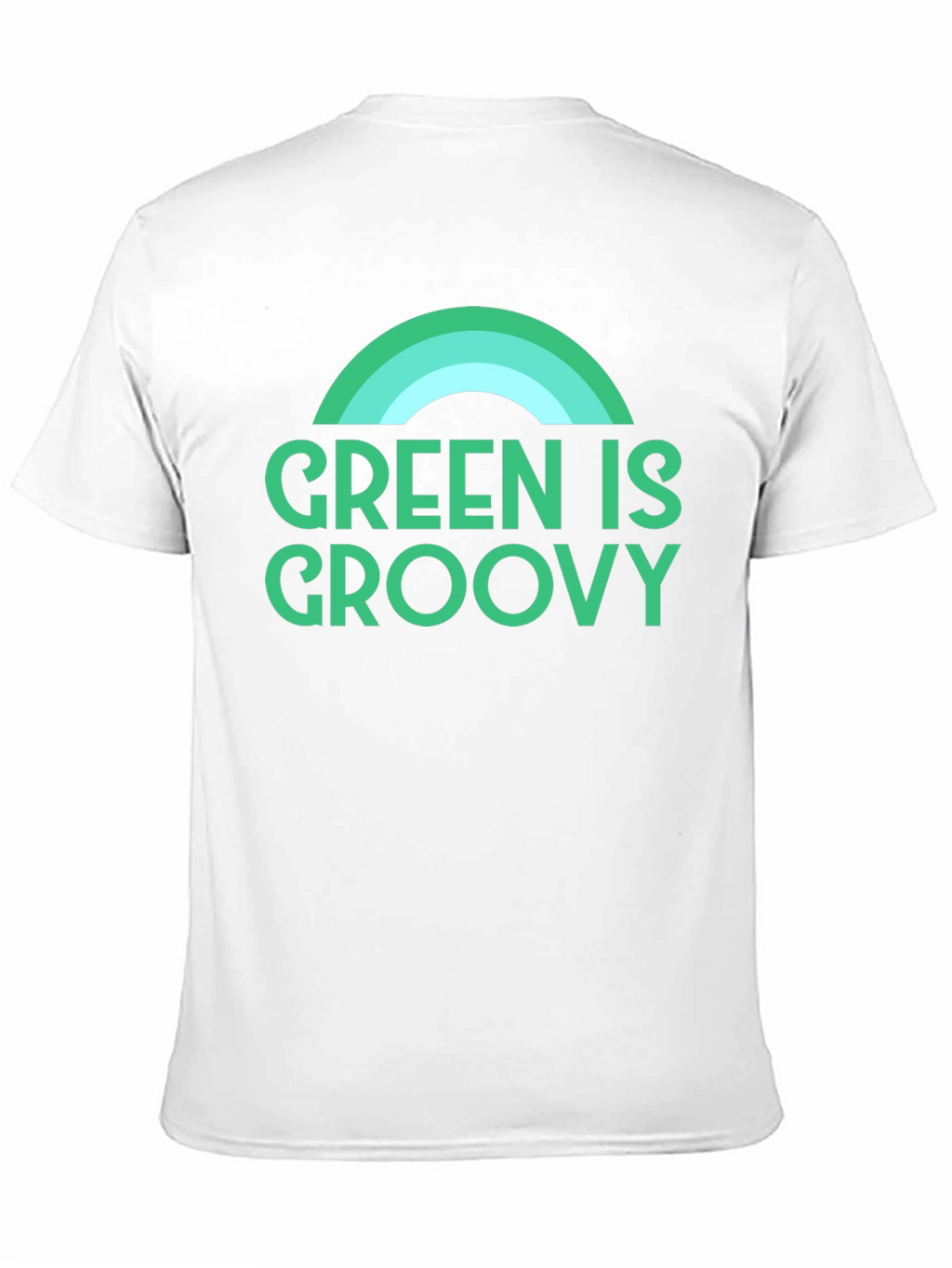 Green is Groovy T-Shirt - Retro Rainbow Graphic Tee