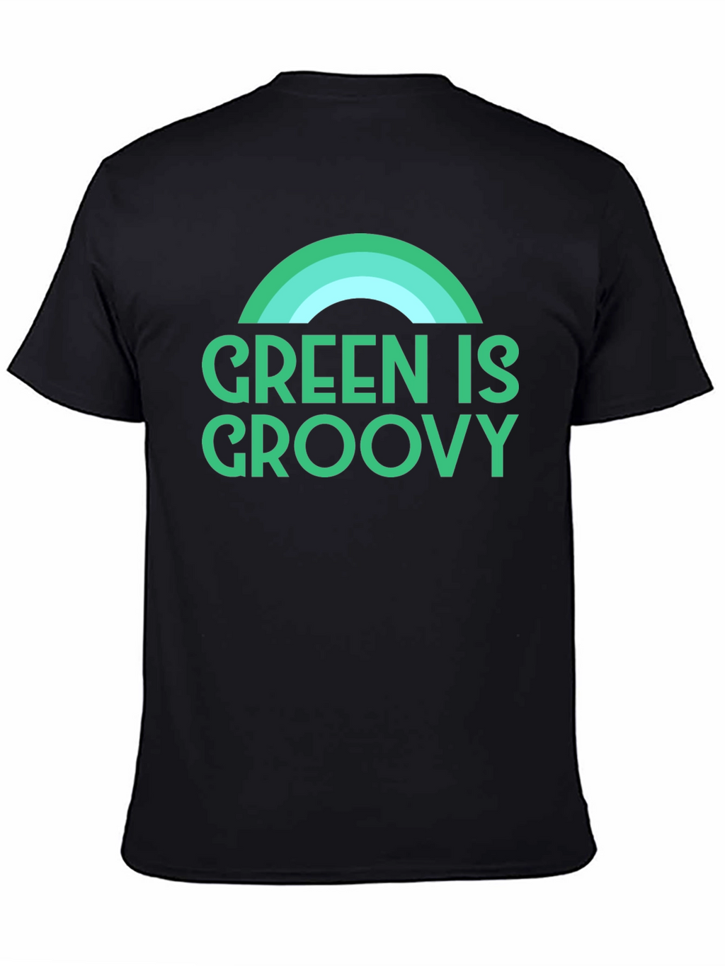 Green is Groovy T-Shirt - Retro Rainbow Graphic Tee