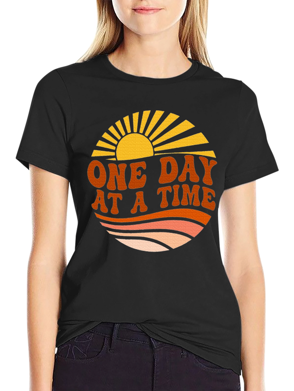 Retro One Day At A Time Graphic T-Shirt