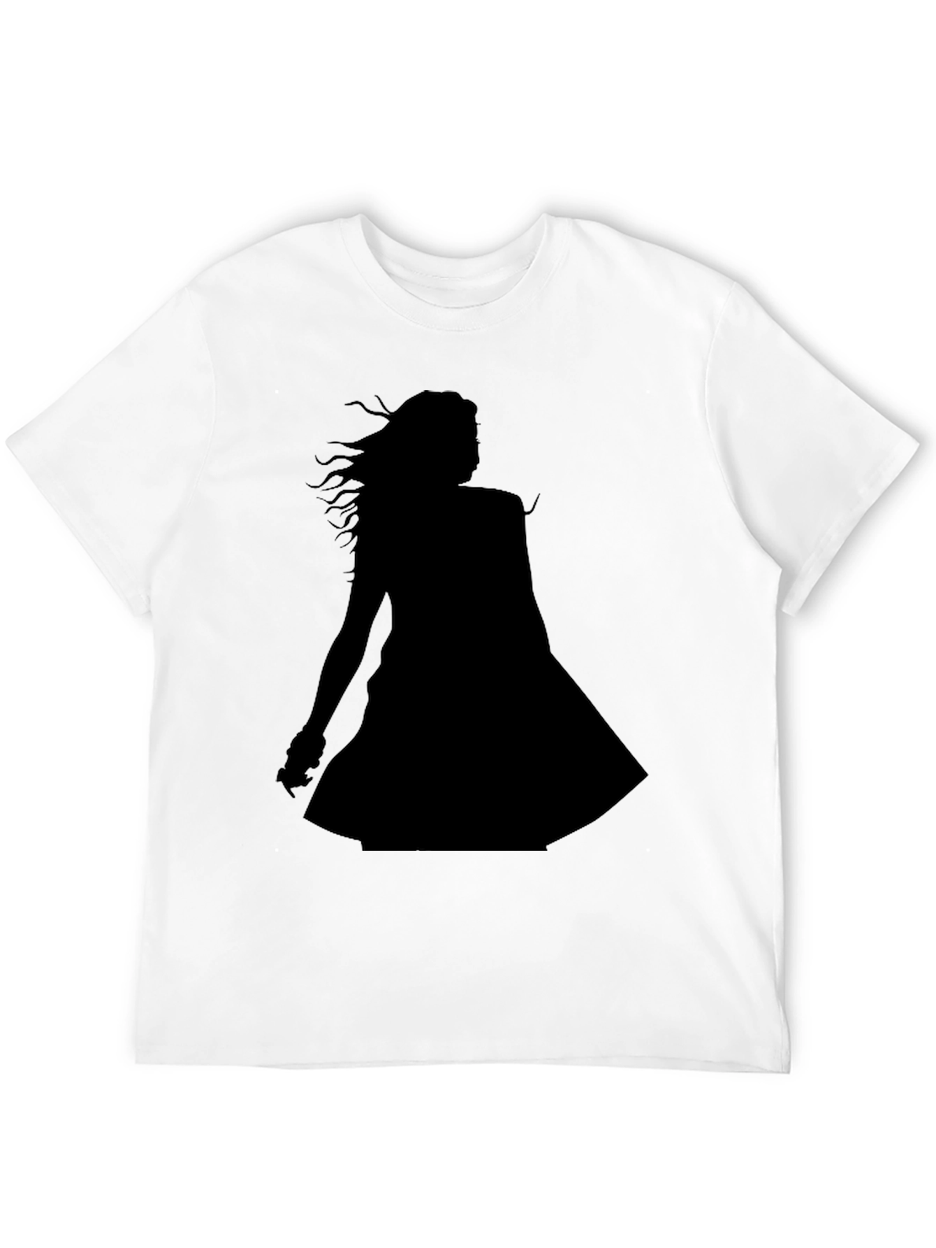 Silhouette Graphic Tee - Stylish Black T-Shirt