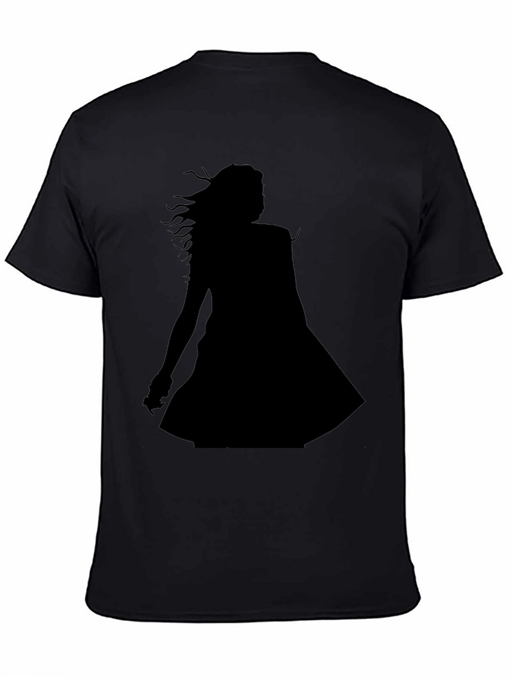 Silhouette Graphic Tee - Stylish Black T-Shirt